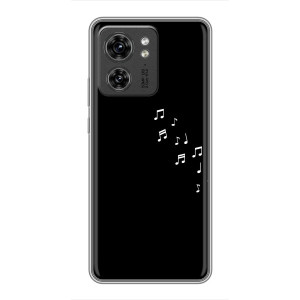 Чохол з картинками на чорному фоні для Huawei Honor X8 5G – Ноти