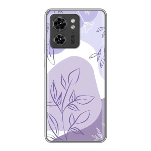 Силиконовый чехол с принтом в цветах на Huawei Honor X8 5G