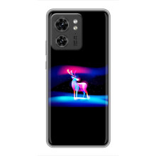 Силиконовый бампер с картинкой животных для Huawei Honor X8 5G (Яркий олень)