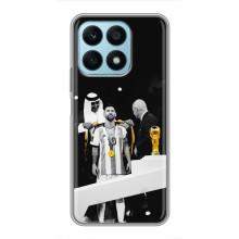 Чехлы для Huawei Honor X8a (Leo чемпион) (AlphaPrint) (Месси в накидке)