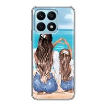 Чохол з друком для Huawei Honor X8a - (Мама з дитинкою) (AlphaPrint) (Мама з донькою)