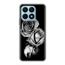 Чохол з картинкою (Стильні) Huawei Honor Х8а - (AlphaPrint) (Чорна троянда)