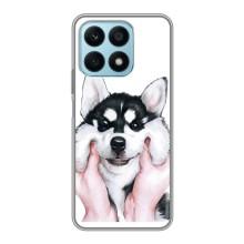 Чехлы с собаками для Huawei Honor X8a (VPrint) (Довольный Хаски)