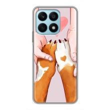 Чехлы с собаками для Huawei Honor X8a (VPrint) (Любовь к собакам)