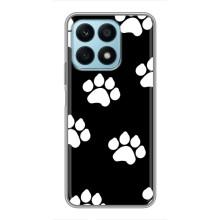 Чехлы с собаками для Huawei Honor X8a (VPrint) (Следы собаки)