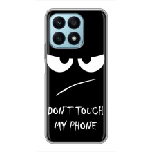 Чехол для Хуавей Хонор х8а - (AlphaPrint) с печатью (ТОП продаж) (Dont Touch)