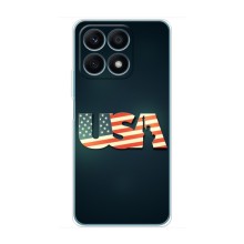 Чехол Флаг USA для Huawei Honor X8a (USA)