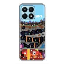 Чохол Майнкрафт на Huawei Honor X8a (AlphaPrint) Minecraft (фон Minecraft)