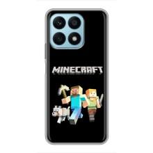 Чохол Майнкрафт на Huawei Honor X8a (AlphaPrint) Minecraft (герої Minecraft)