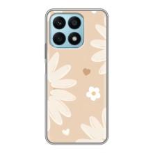 Чохол з квітковим принтом на Huawei Honor Х8а – Бежеві квіти