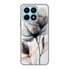 Чохол з квітковим принтом на Huawei Honor Х8а – Квіти на білому