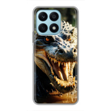 Чехол с картинкой «Хищники» для Huawei Honor X8a – Крокодил