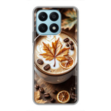 Чехол с уникальным дизайном «Осень с кофе» для Huawei Honor X8a – Пряный кофе