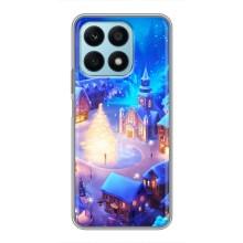 Рождественские Чехлы для Huawei Honor X8a (VPrint) (Рождественский город)