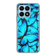 Силиконовый бампер с картинкой животных для Huawei Honor X8a (Крылья бабочек)