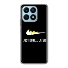 Силиконовый Чехол на Huawei Honor X8a с картинкой Nike (Later)