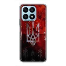 Украинские Чехлы для Huawei Honor X8a с картинкой УПА (AlphaPrint) (ГЕРБ УПА)
