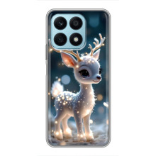 Яскравий чохол для Huawei Honor X8a з Зимові Оленята – Блискуче оленятко