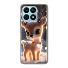 Яскравий чохол для Huawei Honor X8a з Зимові Оленята – Оленятко
