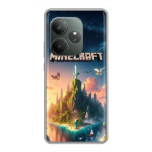 Чехол с картинками Майнкрафт для 

ХUAWEI Онор Х8дэ – Лого Майнкрафт