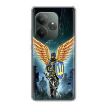 Чехол с украинским воином на Huawei Honor X8d – Крылатый воин