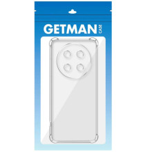 TPU чохол GETMAN Ease logo посилені кути Full Camera для Honor X9c – Прозорий