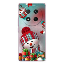 Чехлы на Новый Год Huawei Honor X9c (Снеговик в шапке)