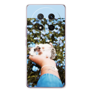 Чехлы с изображением разных животных для Huawei Honor X9c (Ежик на руках)