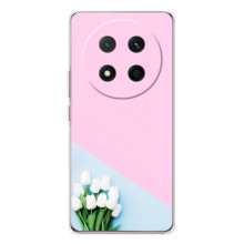Чехлы с картинкой (Тюльпаны) на Хuawei Понор Х9с – Белые тюльпаны