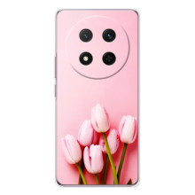 Чехлы с картинкой (Тюльпаны) на Хuawei Понор Х9с – Розовые тюльпаны