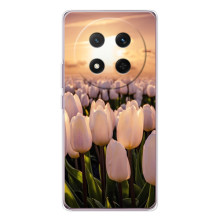 Чехлы с картинкой (Тюльпаны) на Хuawei Понор Х9с – Закат с цветами