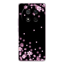 Чехол для Хонор X9с - с принтом (Дизайнерские) (AlphaPrint) (Цветочки маленькие)