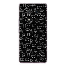Чехол с принтом для Huawei Honor X9c (AlphaPrint) Модные коты (Меленькие котики)