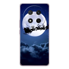 Чехол Санта Клаус для Huawei Honor X9c (Санта - луна)