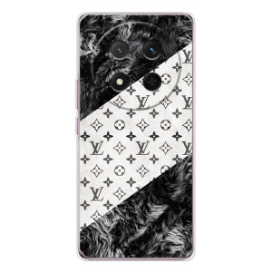 Чохол Стиль Louis Vuitton на Huawei Honor X9c – LV на білому