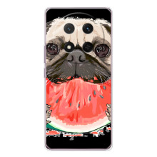 Чехол (ТПУ) Милые собачки для Huawei Honor X9c (Смешной Мопс)