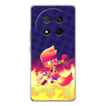 Чехол (ТПУ) с героями Бравл Старс на Huawei Honor X9c (Пенни в огне)