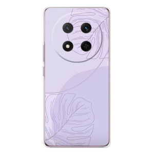 Чохол квітковий дизайн для Huawei Honor X9c – Монстера фіолетова