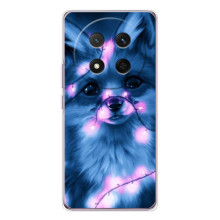 Чехол с принтом лисички на Хuawei Гор ор Х9с (Лисица с гирляндой)