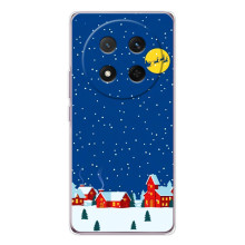 Силиконовый бампер на рождество для Huawei Honor X9c (Город в снегу)