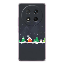 Силиконовый бампер на рождество для Huawei Honor X9c (Город зимний)