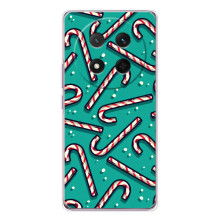 Силиконовый бампер на рождество для Huawei Honor X9c (Леденцы)