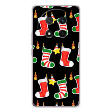 Силиконовый бампер на рождество для Huawei Honor X9c (Рождественские подарки)