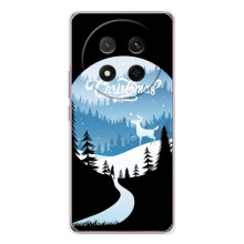 Силиконовый бампер на рождество для Huawei Honor X9c (Рождественский Олень)