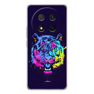 Силиконовый бампер с картинкой животных для Huawei Honor X9c (Тигр-Арт)