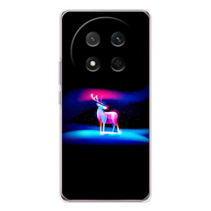 Силиконовый бампер с картинкой животных для Huawei Honor X9c (Яркий олень)
