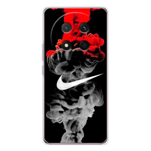 Силиконовый Чехол на Huawei Honor X9c с картинкой Nike (Nike дым)