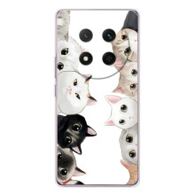 Силиконовый чехол с котиком для Huawei Honor X9c (Коты)