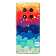 Силиконовый чехол с котиком для Huawei Honor X9c (Mew)