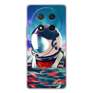 Силиконовый Чехол с принтом "Космонавты" на Huawei Honor X9c – Космонавт в воде